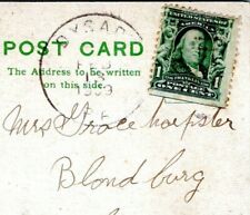 Dysart Pennsylvania Postmark Postcard to Blandburg Grace Harpster Cover 1909 JS picture