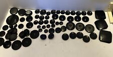 HUGE Lot of Antique BLACK Buttons picture