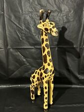 ✅ curious wooden giraffe 15 Inch statue Figure picture