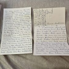 Antique 1870 Letter from Geneva - Discusses California Clergy Bishop Residence picture