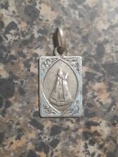 Vintage Notre Dame Our Lady Fourviere Blessed Virgin Mary Silver Toned Medal 🙏  picture