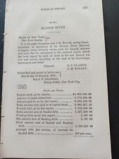 1867 train report HUDSON RIVER RAILROAD Hastings Crugers Croton Poughkeepsie NY picture
