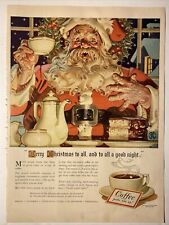 JC Leyendecker's Coffee Drinking Santa Claus Authentic Advertisement, Gay Pride. picture
