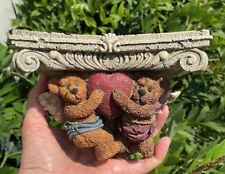 Vintage Boyd’s Bears 6” Shelf Two Bear Angels Holding a Heart picture