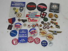 WHOLESALE MIXED LOT VINTAGE COLLECTIBLE PINS BUTTONS BADGES picture