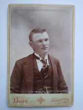 Brookfield Missouri Vintage Cabinet Photo Last Name OURS Doan ID'd Man c.1890 picture