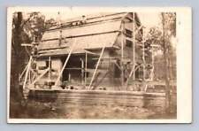 Barn or House Construction RPPC Antique Real Photo Postcard ~1910s picture
