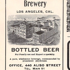1903 ad Maier & Zobelein Brewery BOTTLED BEER Los Angeles CA 