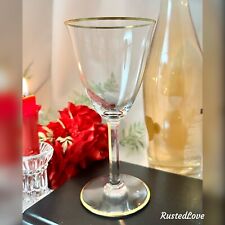Baccarat Directoire Gold Trimmed Vintage French Claret Wine Baccarat Glass - 1 * picture