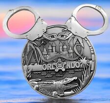 🔥Walt Disneyworld Mickey Ears Silver Disney Challenge Coin U.S. Secret Service picture