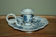 VINTAGE BLUE DANUBE BLUE ONION CANDEHOLDER CANDLESTICK EXC picture