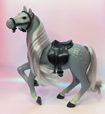 Lanard ROYAL BREEDS Dapple Grey Mare Andalusian Horse Toy Figure w/ Saddle picture