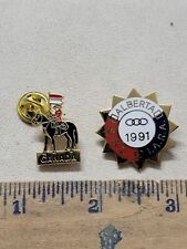 Vintage Lot of 2 Order Of Odd Fellows IOOF FLT Pin Canada 1991 S.G.L. I.A.R.A. picture