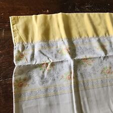 Vintage Pillowcase White & Yellow Floral Cotton - Standard picture