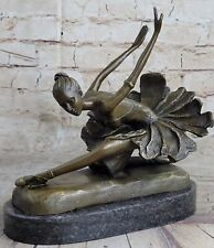 Stunning Original Bronze Sculpture Prima Ballerina Dancer Ballet Metal Statue picture