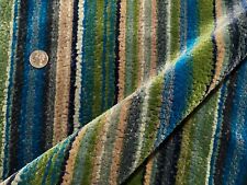 1.2YD KRAVET COUTURE 35767.5 Monterosso Peacock 82% Viscose Velvet Fabric Italy picture