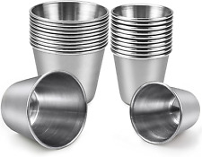 20 Pack Stainless Steel Shot Cups, Stainless Steel Shot Glass Drinking Tumbler,  picture