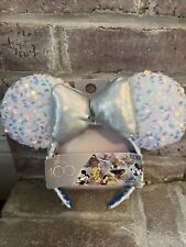 Minnie Mouse Ears Iridescent Sequin Silver Bow Disney picture