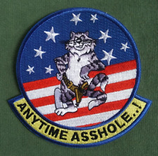 US NAVY TOMCAT Anytime A$$hole.. USN VF Collectors Patch picture