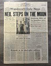 NEIL STEPS ON THE MOON Apollo 11 Neil Armstrong Hometown Newspaper  July 21 1969 picture