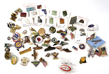 Vintage Pin Lot Collectible Lapel Travel Tourist Souvenir Cities States picture