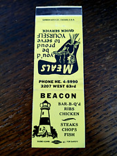Vintage Matchbook: Beacon Restaurant, Chicago, IL picture