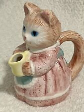 Vintage 1991 AVON Fine Collectable Country Kitten Creamer picture