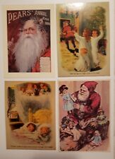 Lot of 4 Vintage Christmas Postcards Santa Camden Graph St Nicholas McLoughlin  picture