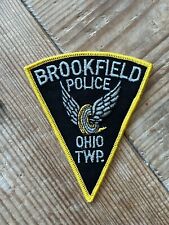 Brookfield Township Twp Ohio OH Police Shoulder Patch New Flying Wheel Rare picture