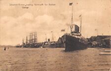 SS PRINCE GEORGE LEAVING HARBOR, DOMINION ATLANTIC RAILWAY SHIP LINE ~ used 1911 picture