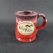 Hells Kitchen Restaurant Mug Red Hand Thrown Cup Deneen Pottery Minneapolis MN picture