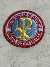 BSA Archdiocese of Detroit Annual Scout Retreat 1974 Patch Boy Scouts of America picture