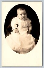 RPPC A Little Baby 5 Months Old ANTIQUE Postcard AZO 1904 - 1918 picture