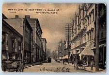 Fitchburg Massachusetts Postcard Main St. Looking West From Prichard St. c1910's picture