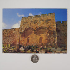 1973 Jerusalem Postcard - Golden Gate, Close up - Israel picture