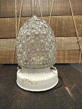 Vintage John Virden Clear Acorn Bubble Glass Ceiling Lamp Underwriters Lab picture