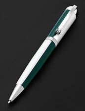 Xezo Visionary Teal Green & White Enamel Ballpoint Pen. Handmade. LE 500 picture