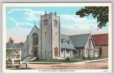 Postcard St. Josephs Church Gardiner Maine picture