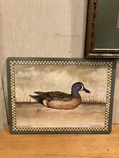 Vin 1980’s, Pimpernel Blue Winged Teal Cork Placemat, Made In England  picture