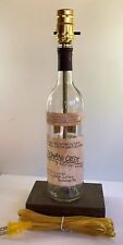 Rowan's Creek Bourbon Whiskey Bottle Bar TABLE LAMP Lounge Light with Wood Base picture