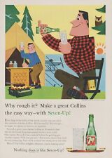 1959 7UP Soda - Seven-Up Collins - Camp Float Plane Guys - Print Ad Cartoon Art picture