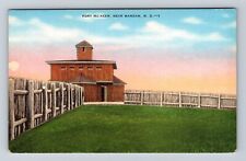 Mandan ND-North Dakota, Fort McKeen, Antique, Vintage Souvenir Postcard picture