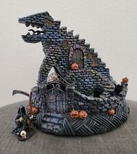 Hawthorne Village Nightmare Before Christmas T-rex House & Reaper Figurine New  picture