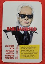 Karl Lagerfeld Fashion Celebrity Trading Game Card picture