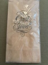 Vintage Hallmark - 1970s Paper Guest Towels Gold & Salmon 12 Count Decal New picture