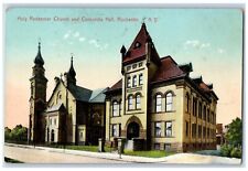 c1910's Holy Redeemer Church And Concordia Hall Rochester New York NY Postcard picture