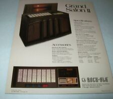 Rock Ola 476 Grand Salon 2 Jukebox FLYER Original Phonograph Music Brochure 1980 picture