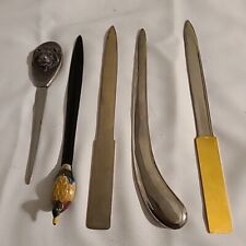 Lot of 5 Vintage Advertising Letter Openers picture