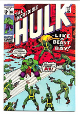 Incredible Hulk #132, 1970, Hydra, General Ross, Thomas & Trimpe 7.5 VF-  picture