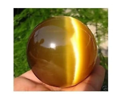 40MM + STAND Beautiful ASIAN QUARTZ TIGER EYE CRYSTAL HEALING BALL SPHERE picture